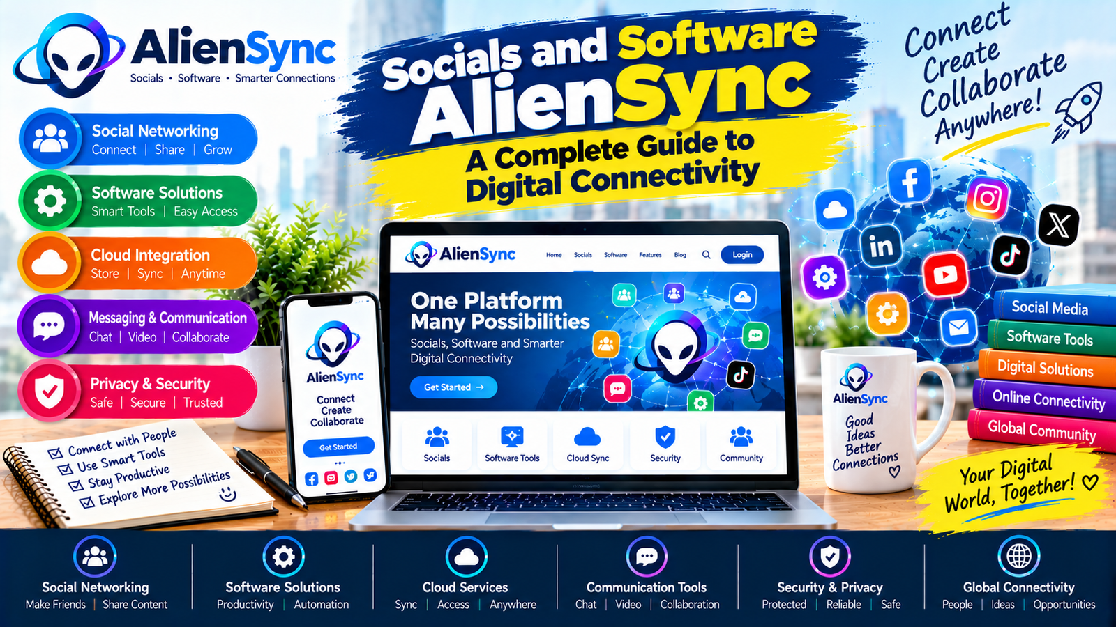 Socials and Software AlienSync